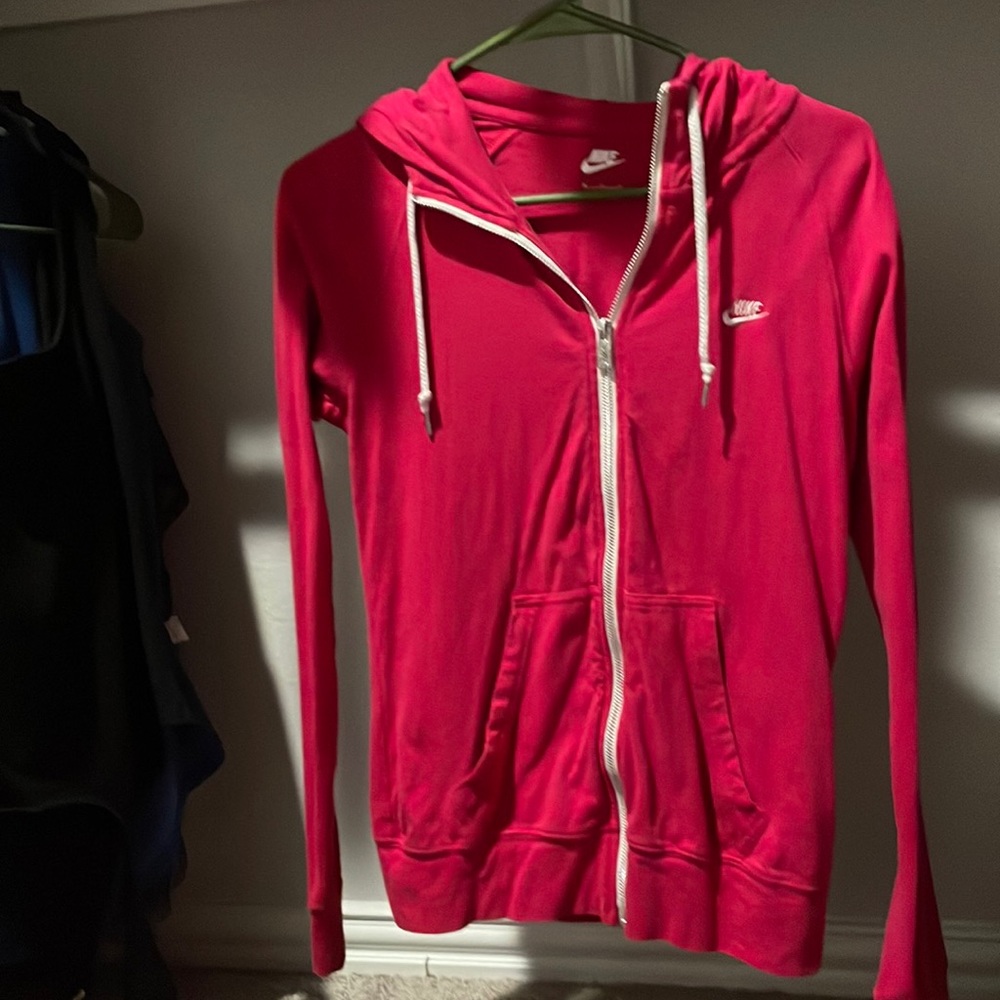 Pink Nike sweater hoodie size medium